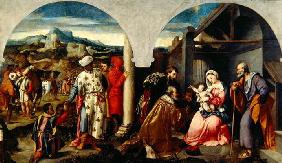 Adoration of the Magi (oil on canvas) 15th