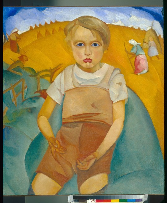 Das Weltkind (Porträt des Sohnes) von Boris Dimitrijew. Grigorjew