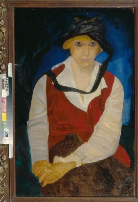 Porträt der Frau des Malers 1917