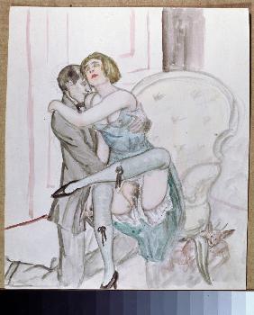 Erotische Szene 1924