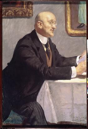 Porträt des Malers Igor Grabar (1871-1960) 1916