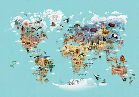 Worldmap Of Animals 2018