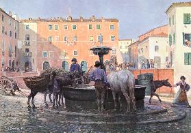 Am Brunnen in Genzano 1905-01-01