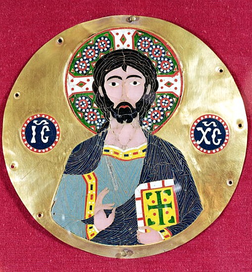 Christ Blessing, 10th-11th century (gold & enamel) von Byzantine