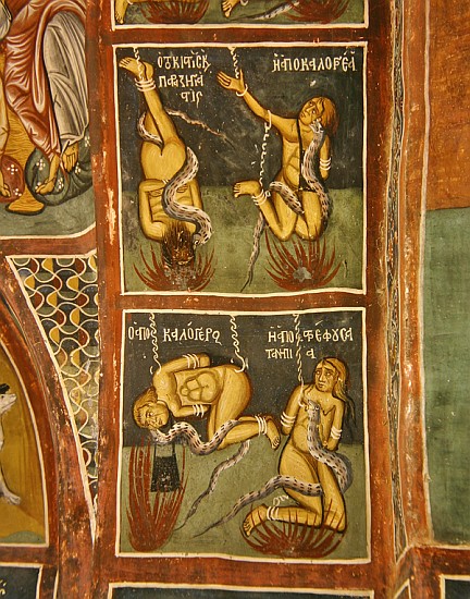 The Damned: The Usurer and the Sinful Nun (above), the Lapsed priest and the Bad Mother (below) von Byzantine