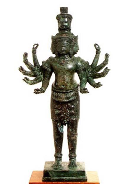 Shiva with many arms and heads, Angkor von Cambodian