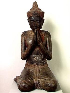 Praying kneeling figure, Angkor 15th-16th