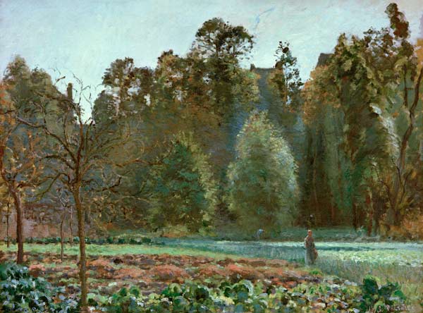 Das Kohlfeld, Pontoise von Camille Pissarro