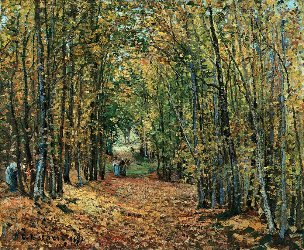 Der Wald bei Marly von Camille Pissarro