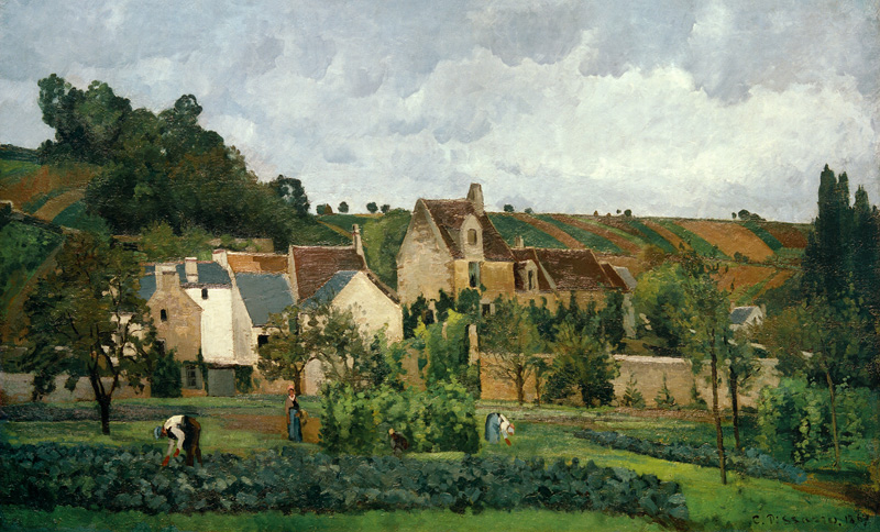 L´Hermitage bei Pontoise von Camille Pissarro