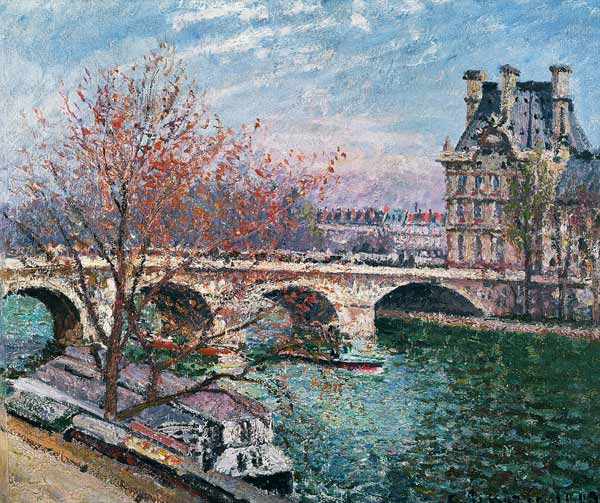 The Pont-Royal and the Pavillon de Flore von Camille Pissarro