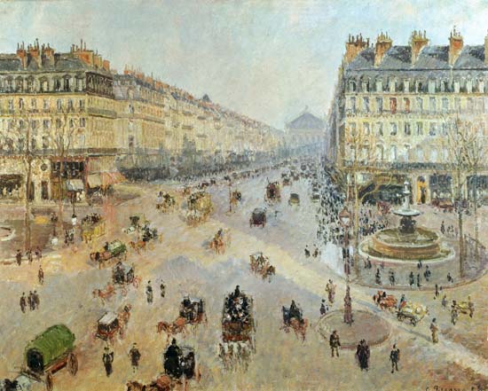 The Avenue de L'Opera, Paris von Camille Pissarro