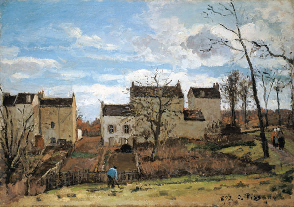 Frühling in Pontoise von Camille Pissarro