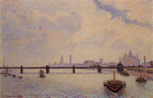 Charing Cross Bridge, London von Camille Pissarro