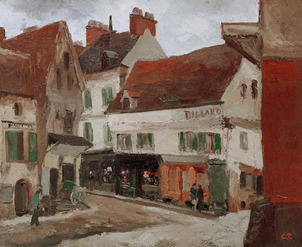 Platz in La Roche-Guyon von Camille Pissarro