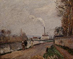 Die Oise bei Pontoise von Camille Pissarro