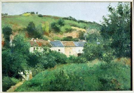 The Path in the Village von Camille Pissarro