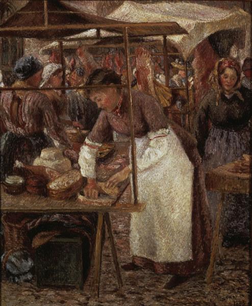 Pissarro / The Butcher Lady / 1883 von Camille Pissarro