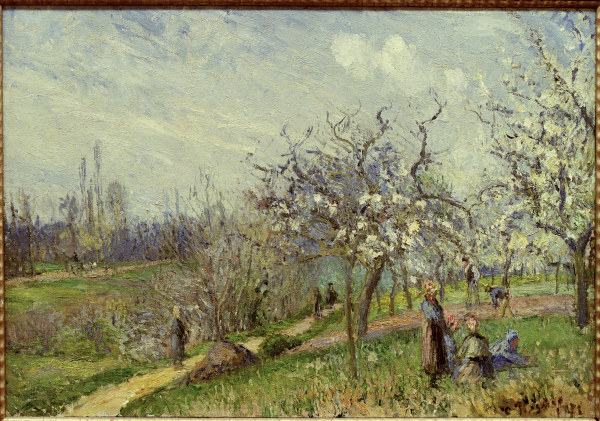 Pissarro/ Blühender Obstgarten/ 1872 von Camille Pissarro