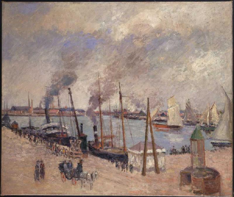 Szene im Hafen von Le Havre von Camille Pissarro