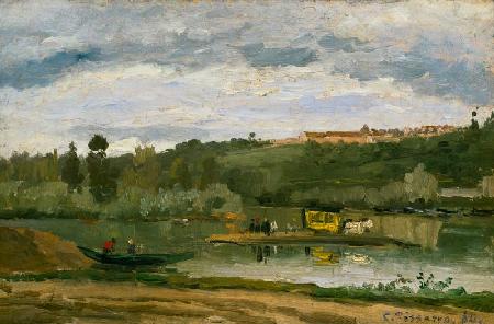 Ferry at Varenne-Saint-Hilaire 1864