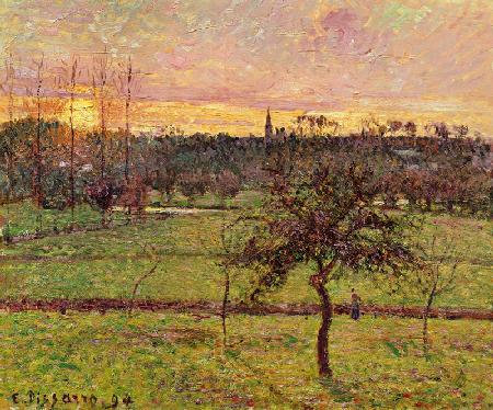 Sonnenuntergang in Eragny 1894