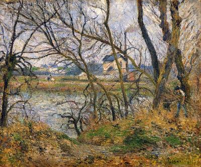 The Banks of the Oise, near Pontoise, Cloudy Weather 1878