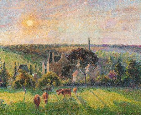 The Church and Farm of Eragny 1895