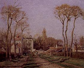 Eingang eines Dorfes im Voisin 1872