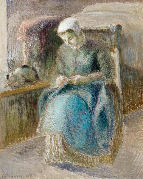 Woman Sewing 1881