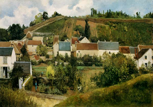 Ansicht von L´ Hermitage von Camille Pissarro