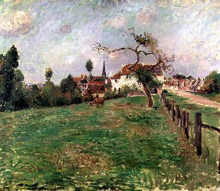 The Village of Eragny von Camille Pissarro