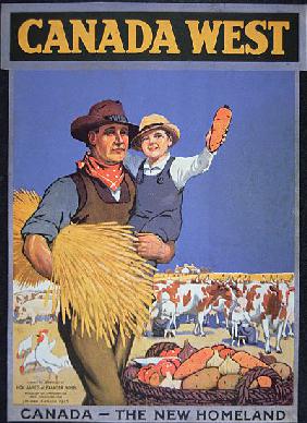 Poster promoting immigration to Canada 1925
