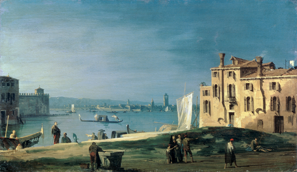 Blick von San Pietro auf die Insel Murano von Giovanni Antonio Canal (Canaletto)