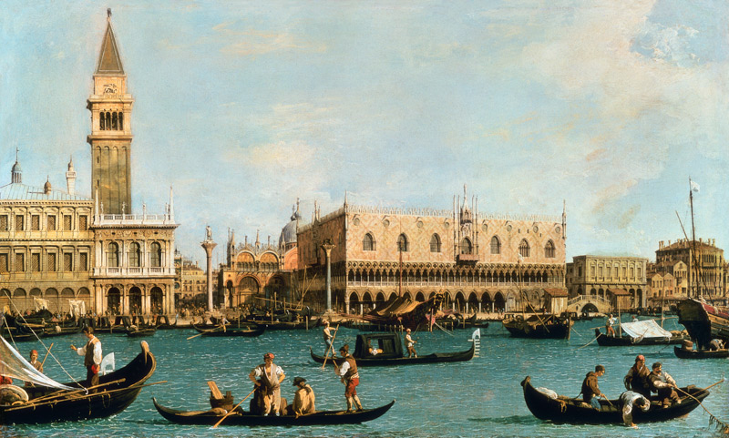 Venice from the Bacino von Giovanni Antonio Canal (Canaletto)