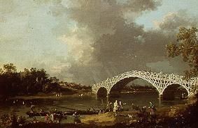 The Old Walton Bridge von Giovanni Antonio Canal (Canaletto)