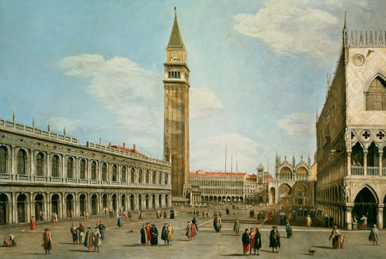 Piazza di San Marco von Giovanni Antonio Canal (Canaletto)