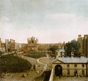 London: Whitehall and the Privy Garden from Richmond House 1747
