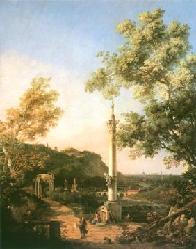 Capriccio: River Landscape with a Column 1754