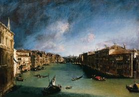 Der Canal Grande vom Palazzo Balbi gegen Rialto 1723-25