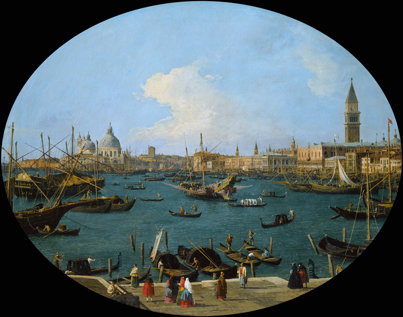 Ansicht des Bacino di San Marco in Venedig von Canaletto (Giovanni Antonio Canal)