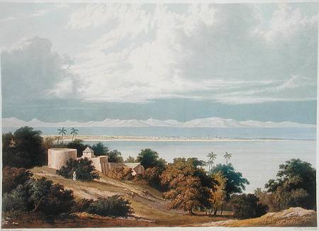 Approach of the Monsoon, Bombay Harbour, from a drawing by William Westall (1781-1850) from 'Scenery von Captain Robert M. Grindlay