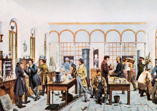Justus von Liebigs Labor von Carl Constantin Steffeck