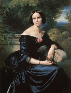Bildnis der Sophie Eugenie Freifrau von Mumm, geborene Lutteroth. 1844
