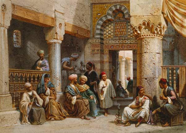 In einem arabischen Kaffeehaus 1870