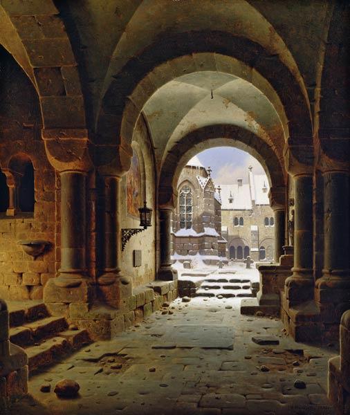 The Monastery Gate in Winter 1840