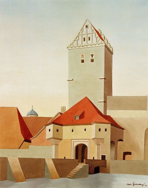 Dinkelsbuehl - Rothenburger Tor, von Carl Grossberg