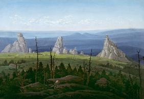 Die Dreisteine im Riesengebirge 1826