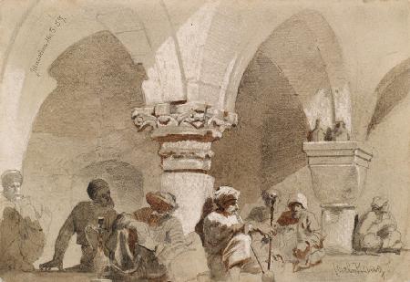 Pipe Smokers, Jerusalem 1859 cil a