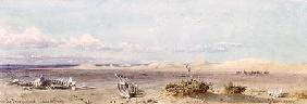 Sand Hills in the Desert, Cairo, Suez 1859  on